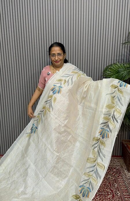 BRUSH PAINT PARTY WEAR SAREES ( W EP 180 )