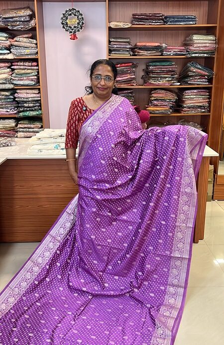 SEMI BANARASI RAW SILK SAREES (WEP - 213 )