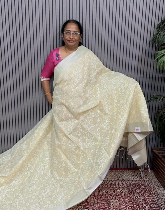 BANDHINI DESIGN LINEN TISSUE SAREES (W EP 310)