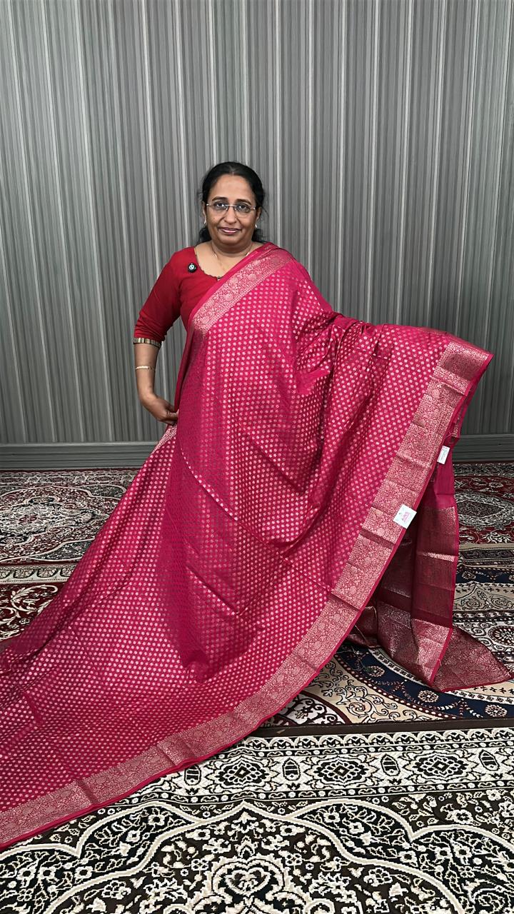 SEMI BANARASI SAREES (W EP)